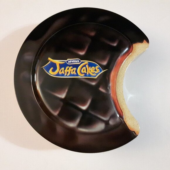 McVitie's Jaffa Cakes Cookie Bite Shaped Tin Empty - Picture 1 of 3
